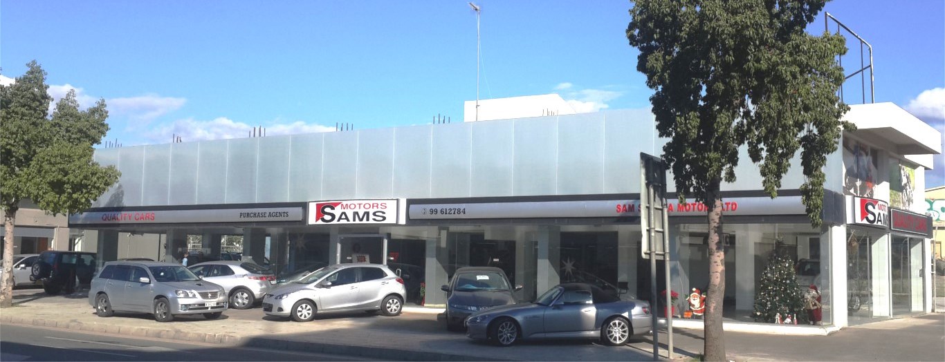 sams motors limassol showroom